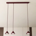 Elit lampa wisząca 3xGX53 burgund 1813/3