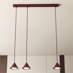 Elit lampa wisząca 3xGX53 burgund 1813/3