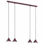 Elit lampa wisząca 4xGX53 burgund 1813/4