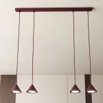Elit lampa wisząca 4xGX53 burgund 1813/4
