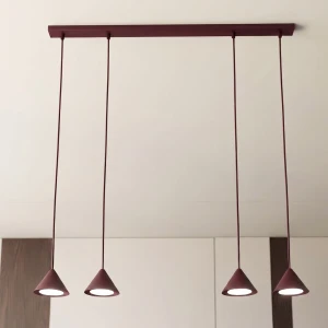 Elit lampa wisząca 4xGX53 burgund 1813/4