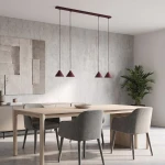 Elit lampa wisząca 4xGX53 burgund 1813/4