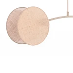 Motif lampa wisząca 2xE14 mokka/naturalna 1811/2