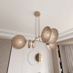 Motif lampa wisząca 4xE14 mokka/naturalna 1811/4