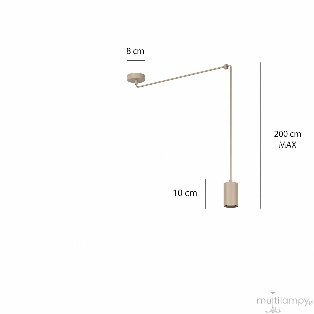 Traker lampa wisząca 1xGU10 mokka 1821/1