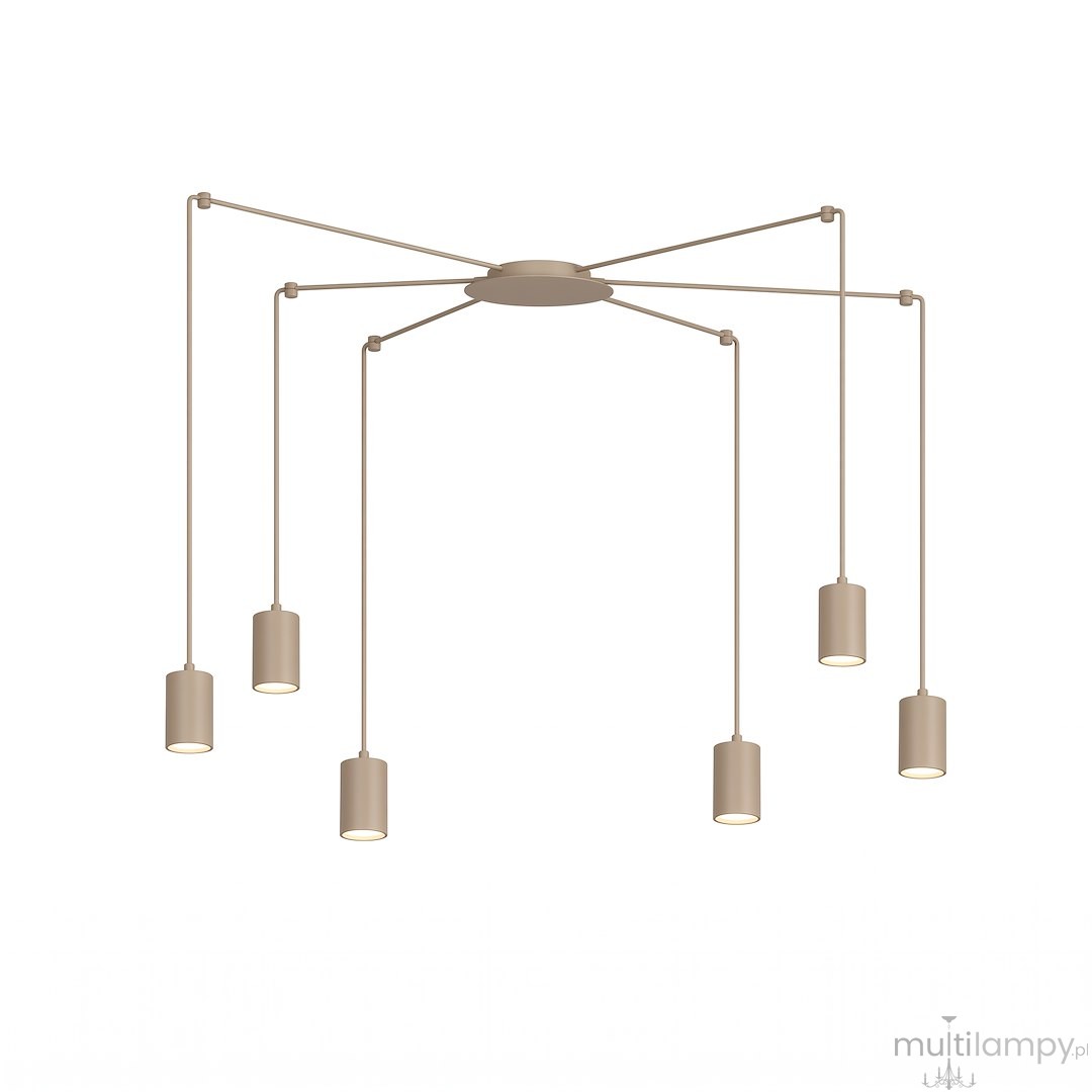 Traker lampa wisząca 6xGU10 mokka 1821/6