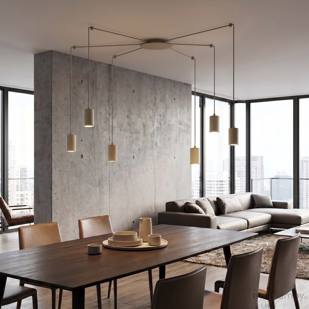 Traker lampa wisząca 6xGU10 mokka 1821/6