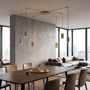 Traker lampa wisząca 6xGU10 mokka 1821/6