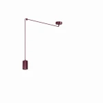 Traker lampa wisząca 1xGU10 burgund 1822/1
