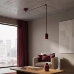 Traker lampa wisząca 1xGU10 burgund 1822/1