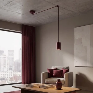 Traker lampa wisząca 1xGU10 burgund 1822/1