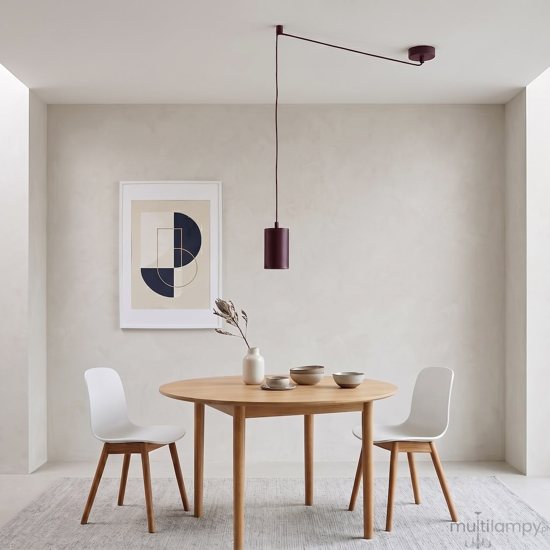 Traker lampa wisząca 1xGU10 burgund 1822/1