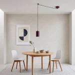 Traker lampa wisząca 1xGU10 burgund 1822/1
