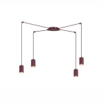 Traker lampa wisząca 4xGU10 burgund 1822/4