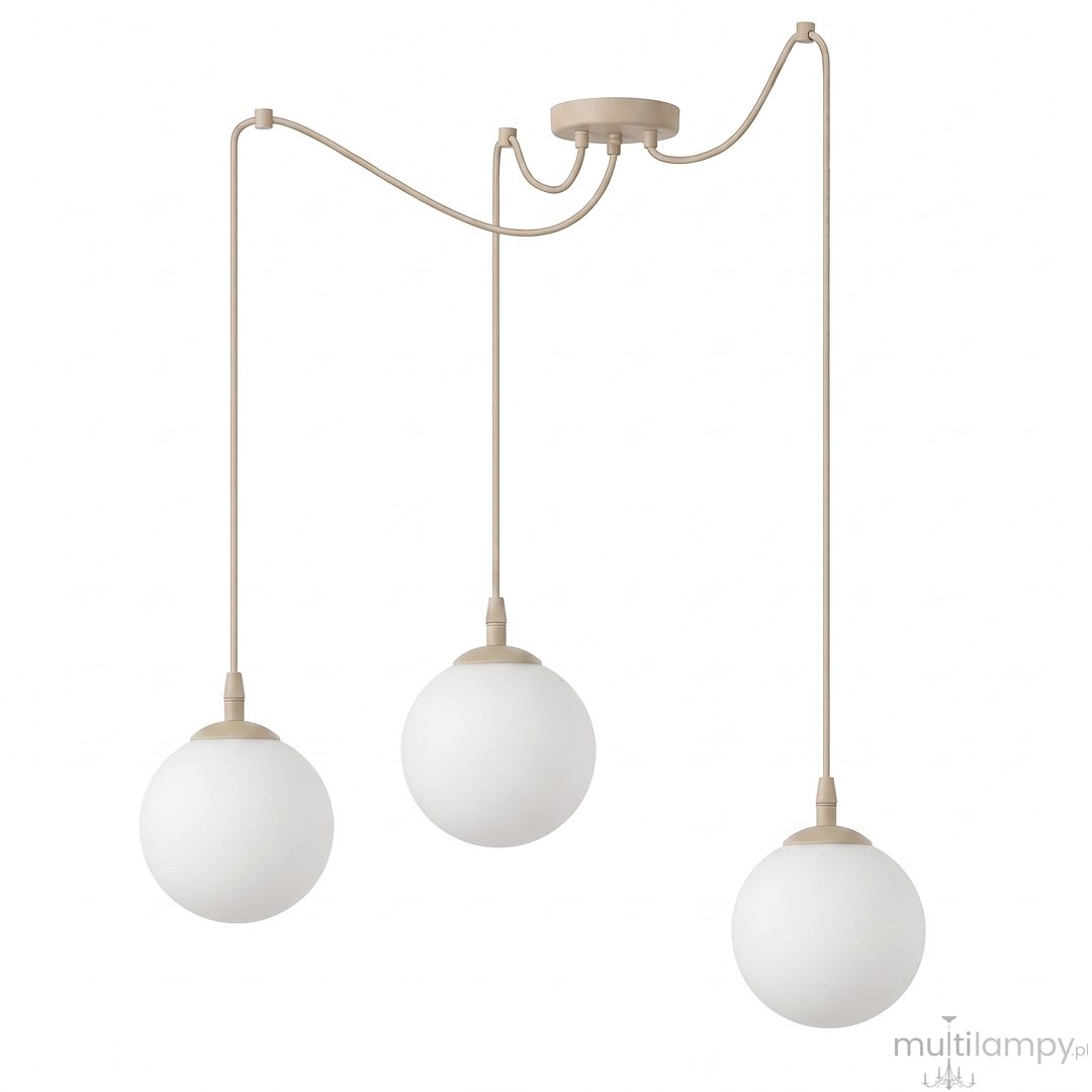 Gigi lampa wisząca 3xE14 mokka/biały 1823/3