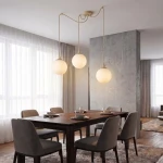 Gigi lampa wisząca 3xE14 mokka/biały 1823/3