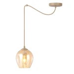 Level lampa wisząca 1xE27 mokka/bursztynowy 1820/1