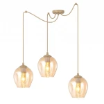 Level lampa wisząca 3xE27 mokka/bursztynowy 1820/3