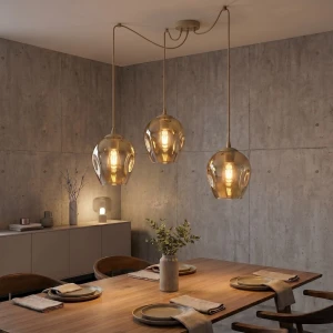 Level lampa wisząca 3xE27 mokka/bursztynowy 1820/3
