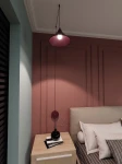 Abramo lampa wisząca 1xE27 burgund 1787/1