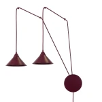 Abramo lampa wisząca 2xE27 burgund 1787/2