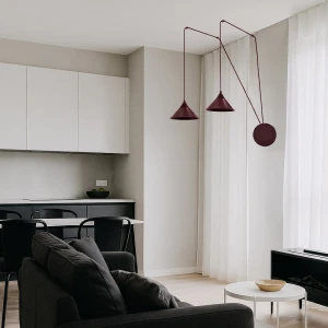 Abramo lampa wisząca 2xE27 burgund 1787/2