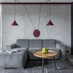Abramo lampa wisząca 2xE27 burgund 1787/2