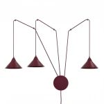 Abramo lampa wisząca 3xE27 burgund 1787/3