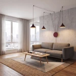 Abramo lampa wisząca 3xE27 burgund 1787/3