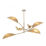 Lotus lampa sufitowa 6xE14 mokka/rattan 1792/6