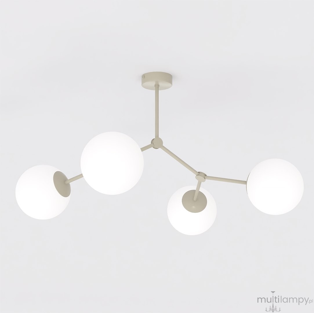 Space lampa sufitowa 4xE14 mokka/biały 1703/4