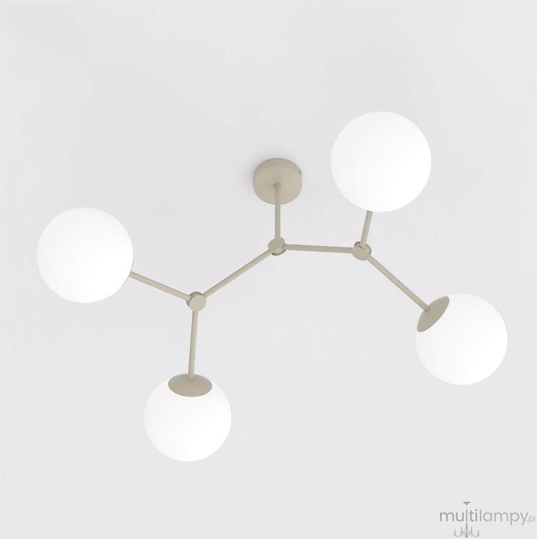Space lampa sufitowa 4xE14 mokka/biały 1703/4