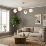 Space lampa sufitowa 4xE14 mokka/biały 1703/4