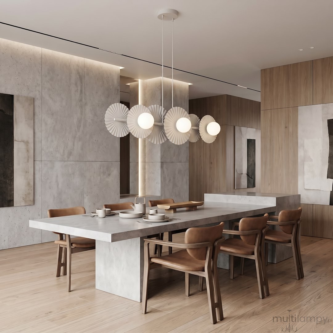 Umbra lampa wisząca 6xG9 biała 1727/6