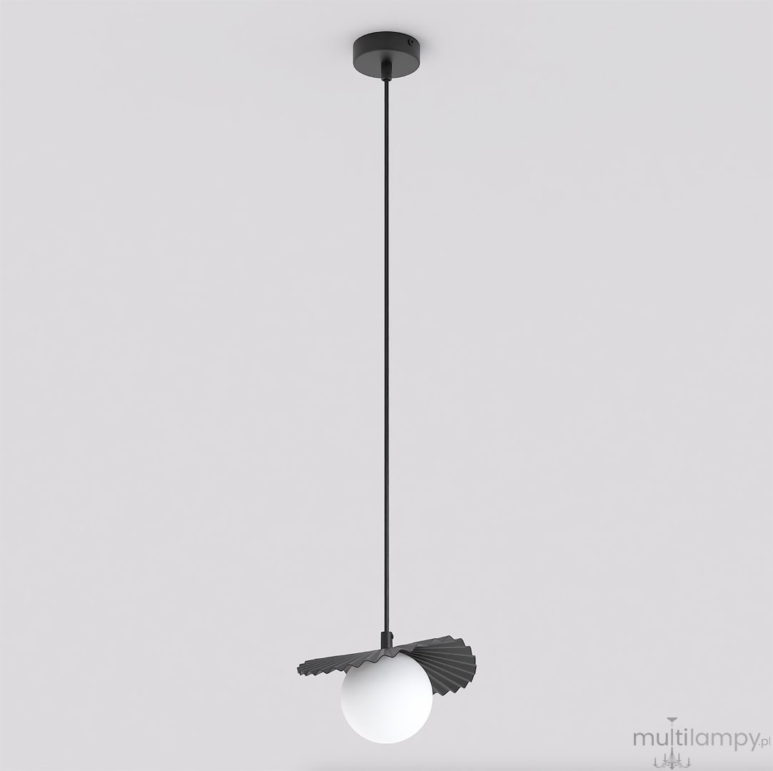 Flora lampa wisząca 1xG9 czarna 1758/1