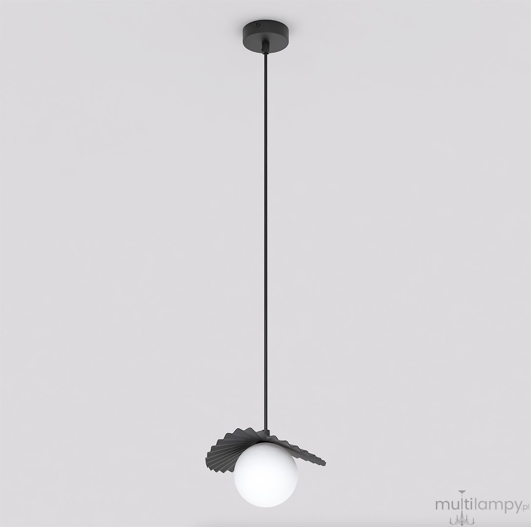 Flora lampa wisząca 1xG9 czarna 1758/1