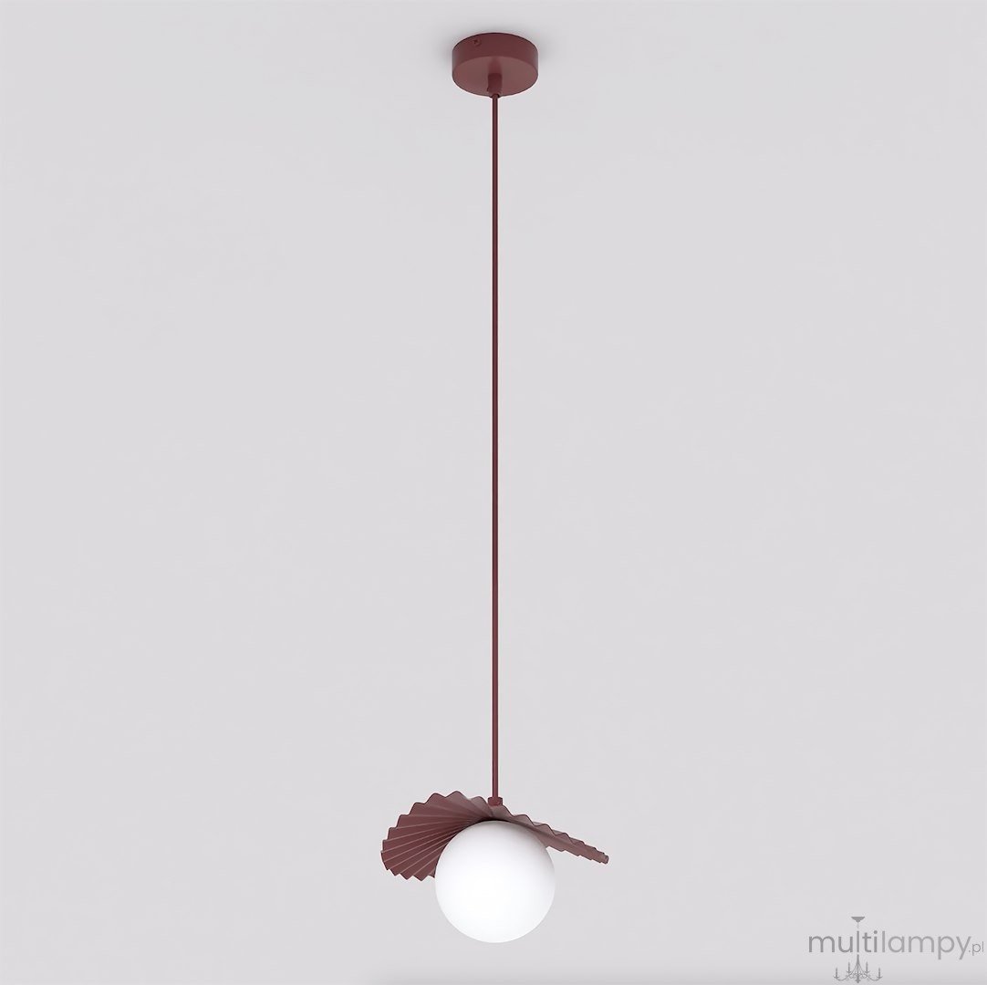 Flora lampa wisząca 1xG9 burgund 1761/1