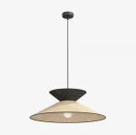 Softa lampa wisząca 1xE27 czarna/rattan 1768/1
