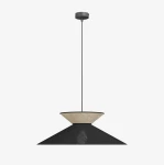 Softa lampa wisząca 1xE27 czarna/rattan 1770/1