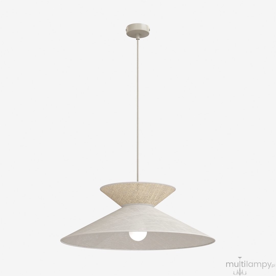 Softa lampa wisząca 1xE27 mokka/rattan 1771/1
