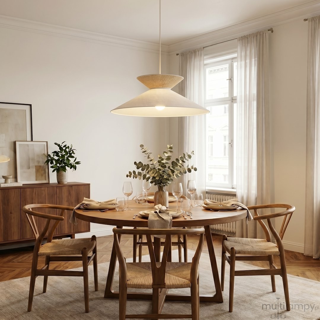 Softa lampa wisząca 1xE27 mokka/rattan 1771/1