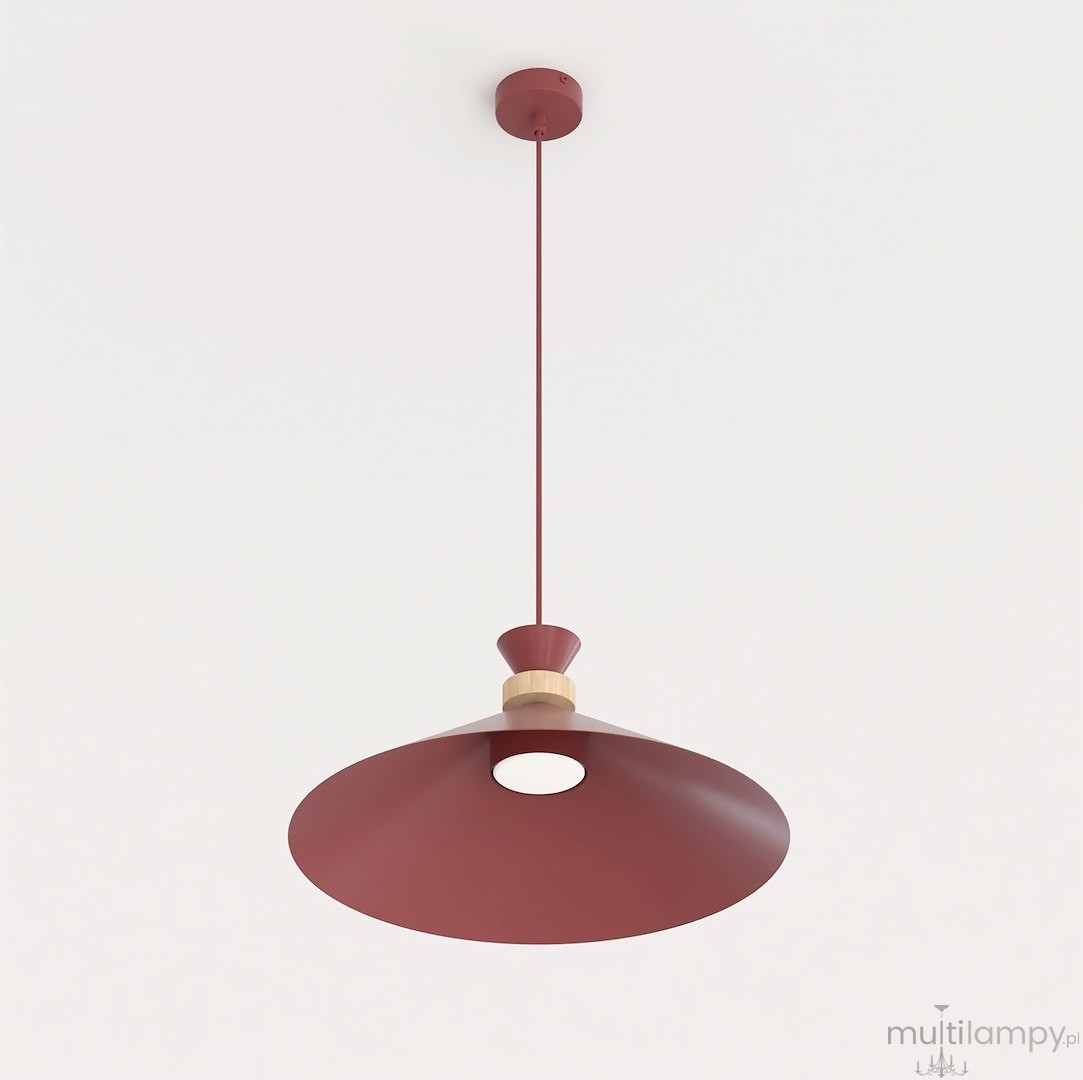 Olivo D40 lampa wisząca 1xGX53 burgund 1751/1M