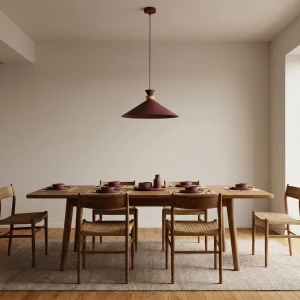 Olivo D40 lampa wisząca 1xGX53 burgund 1751/1M