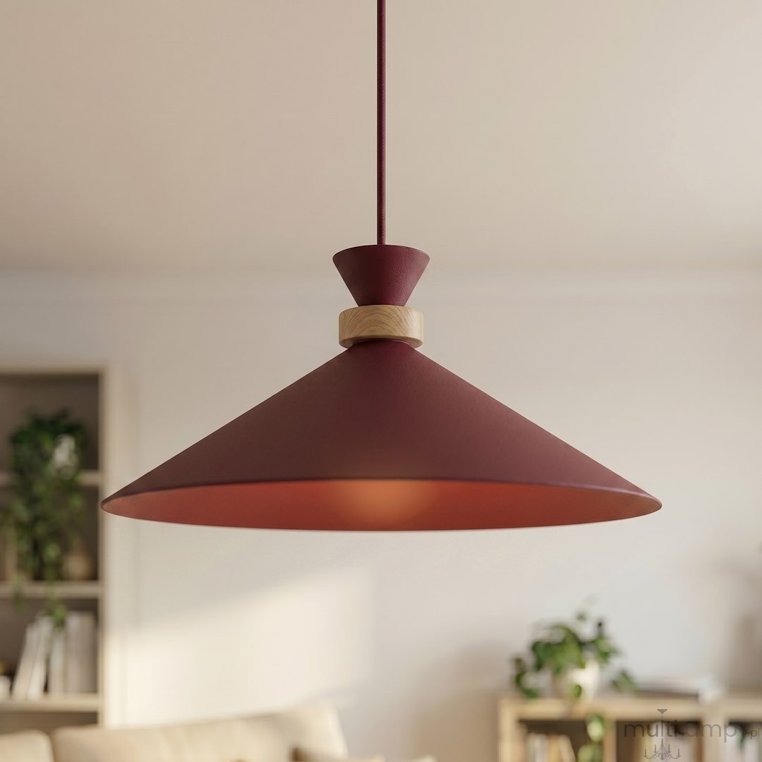 Olivo D40 lampa wisząca 1xGX53 burgund 1751/1M