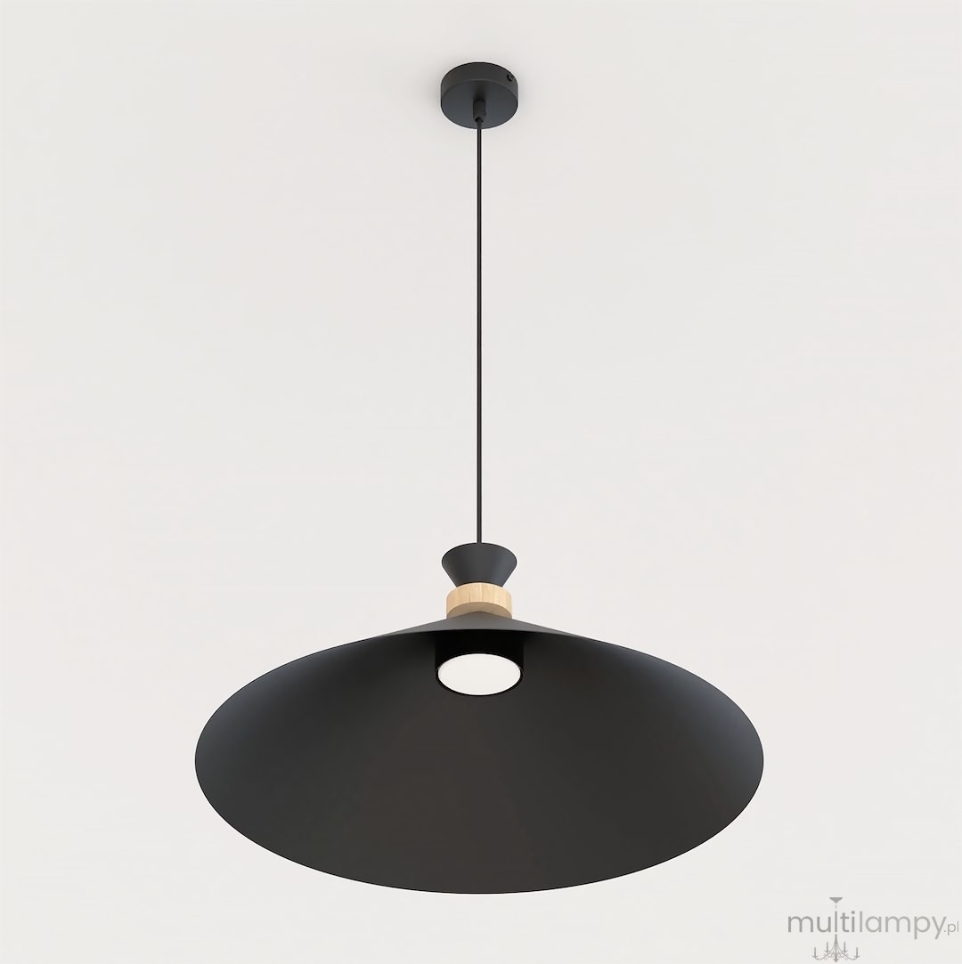 Olivo D50 lampa wisząca 1xGX53 czarna 1748/1L