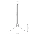 Olivo D50 lampa wisząca 1xGX53 burgund 1751/1L