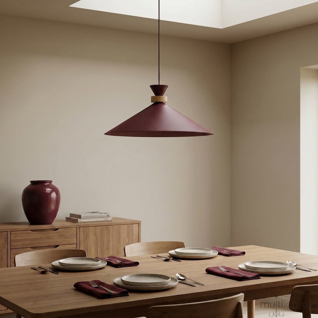 Olivo D50 lampa wisząca 1xGX53 burgund 1751/1L