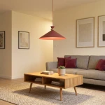 Olivo D50 lampa wisząca 1xGX53 burgund 1751/1L
