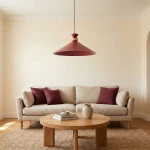 Olivo D50 lampa wisząca 1xGX53 burgund 1751/1L