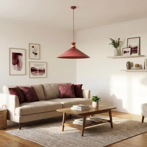Olivo D50 lampa wisząca 1xGX53 burgund 1751/1L
